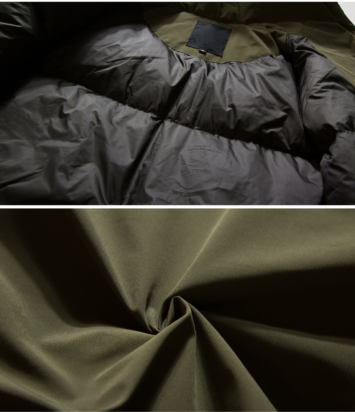 Army Green Hooded Short Down Jacket – Loose Fit Cold-Resistant Puffer (Unisex)