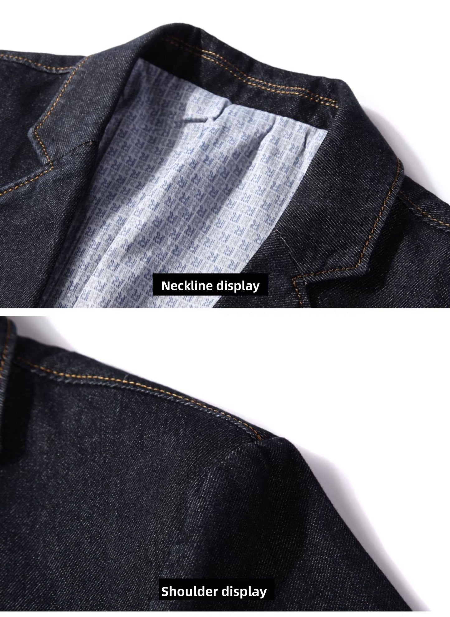 European Heavyweight Denim Workwear Blazer - Motorcycle Jacket (Men)