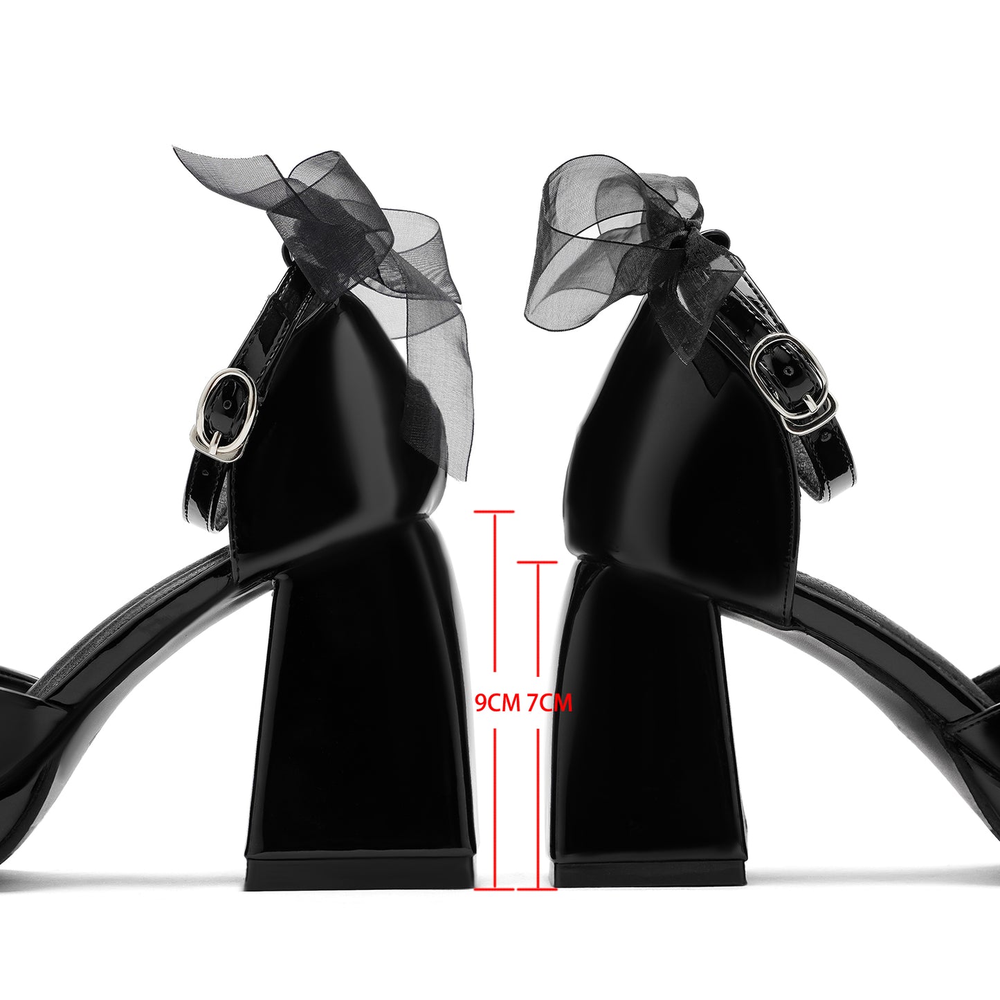 Women's French Style Mary Jane Wedding Shoes - Waterproof Platform Chunky Heel Elegant Bridesmaid Shoes