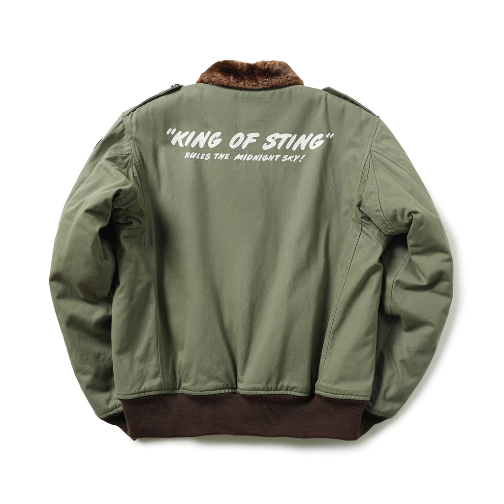 Cotton Shell with Wool-Liner, American-Style Pilot Jacket (Unisex)