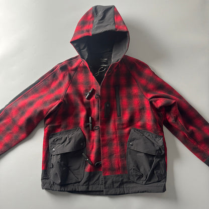 Japanese Retro Plaid Wool Hooded Coat - Thickened Warm Winter Jacket