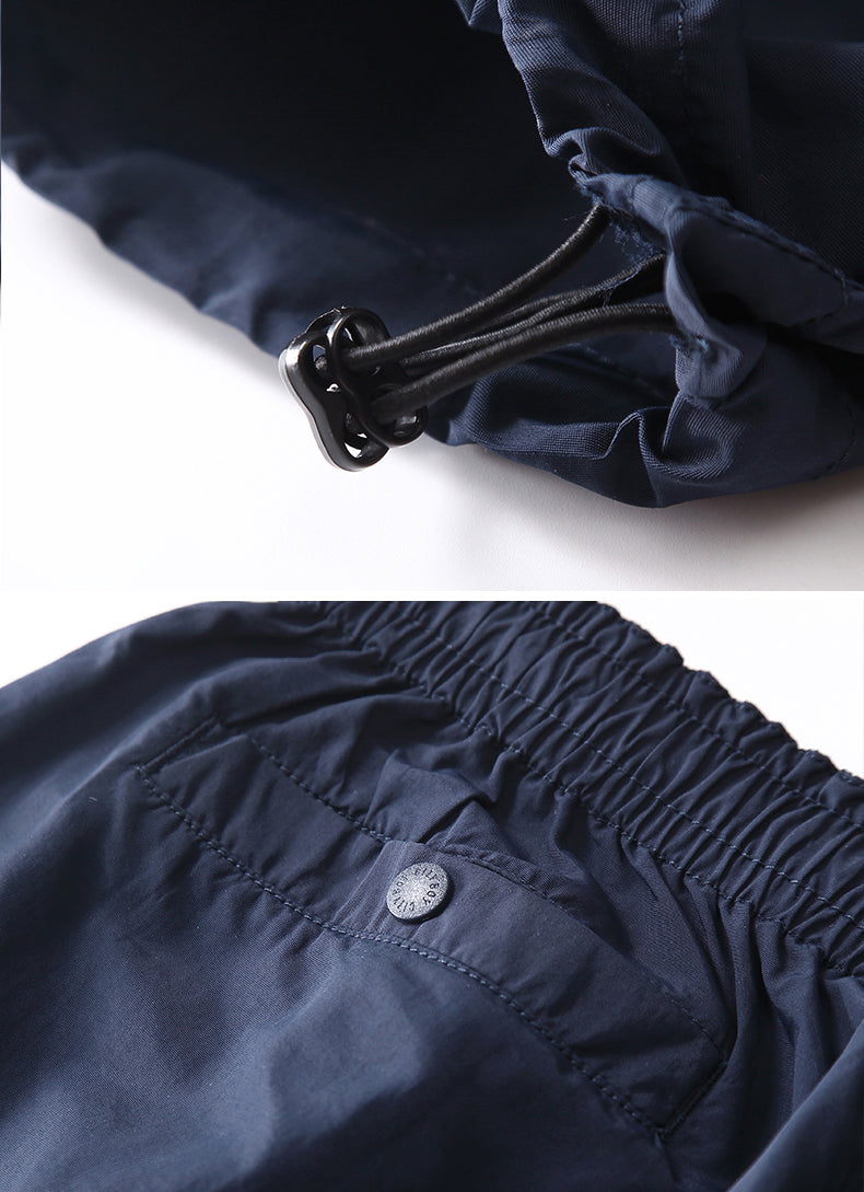 Unisex Japanese Style Summer Cargo Pants - Thin Quick-Dry Breathable Loose Paratrooper Pants