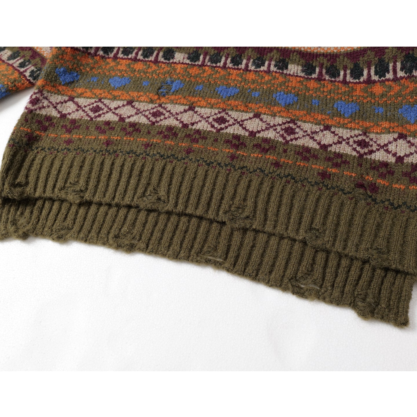 Fairland Henley-Collar Wool Blend Pullover – Heavy Vintage Knit (Unisex)