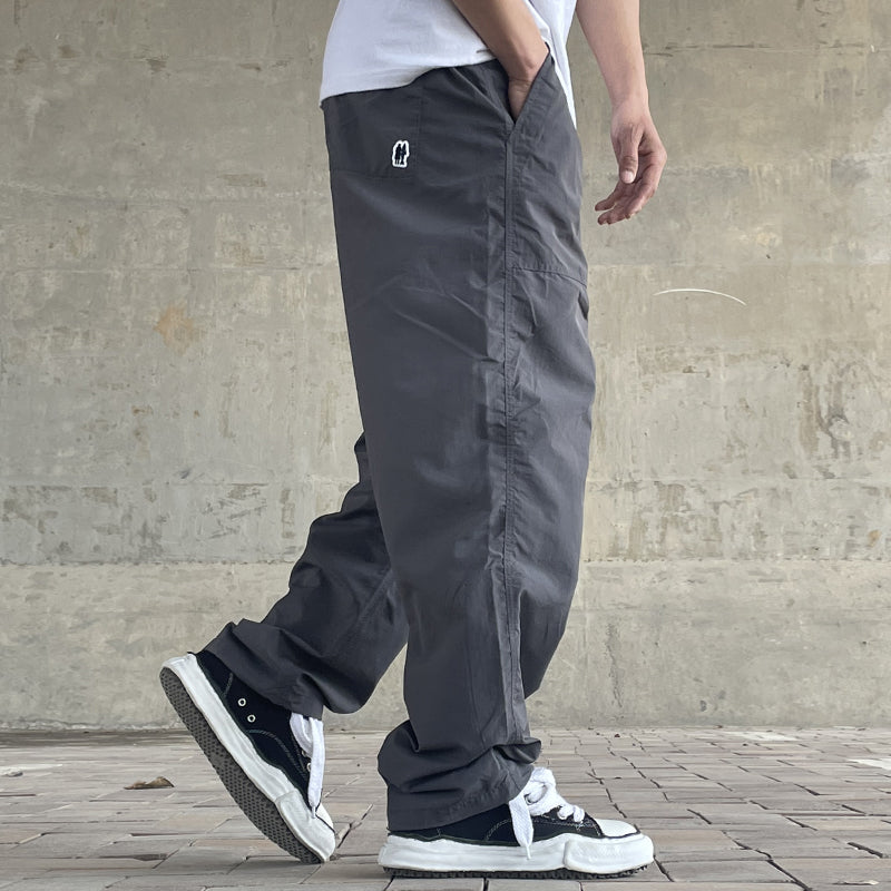 Unisex Japanese Style Summer Cargo Pants - Thin Quick-Dry Breathable Loose Paratrooper Pants