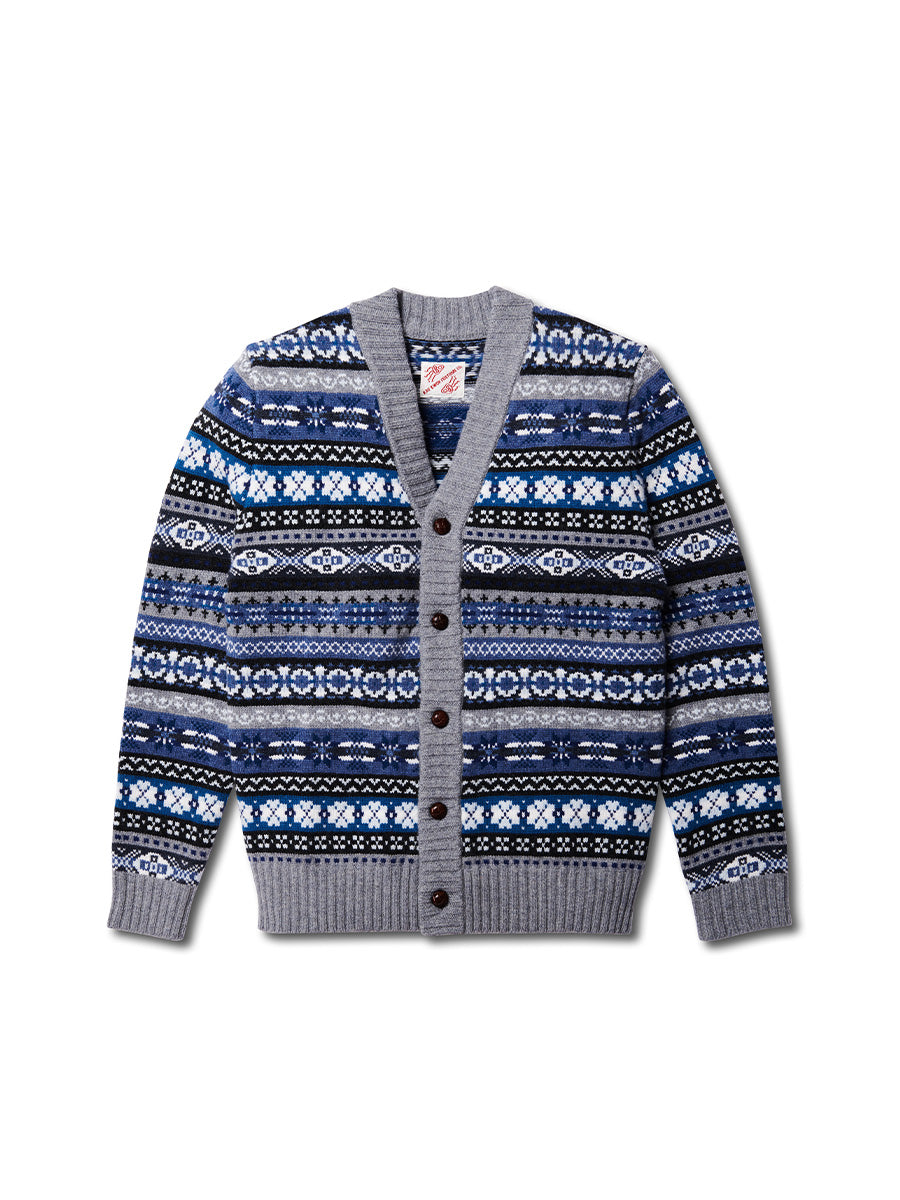 Fair Isle Merino Wool Crew Neck Sweater – Vintage British Retro (Unisex)