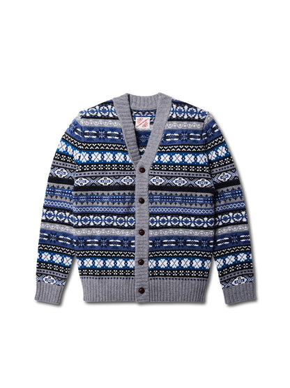 Fair Isle Merino Wool Crew Neck Sweater – Vintage British Retro (Unisex)