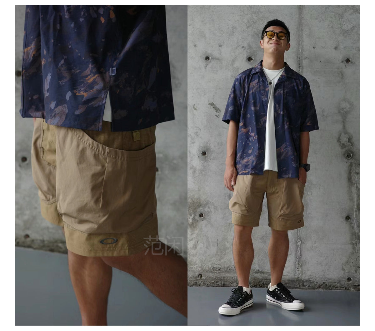 Japanese Style Outdoor Lightweight Functional Waterproof Shorts Loose Casual Large Pocket Cargo Shorts Summer