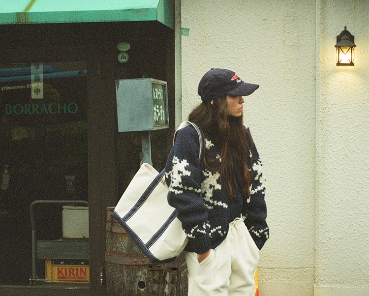 Handmade Wool Zipper Knit Sweater Coat