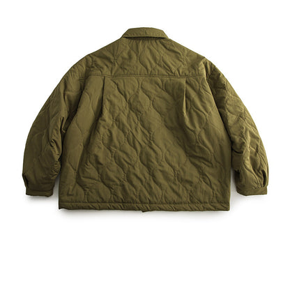 japanese Minimalist Quilted Cotton Jacket - Lightweight Couple Coat