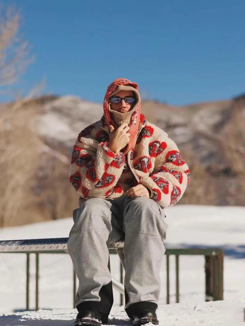 KAPITAL Lamb-Wool 8T6 Pattern Jacket – Japanese Retro Unisex