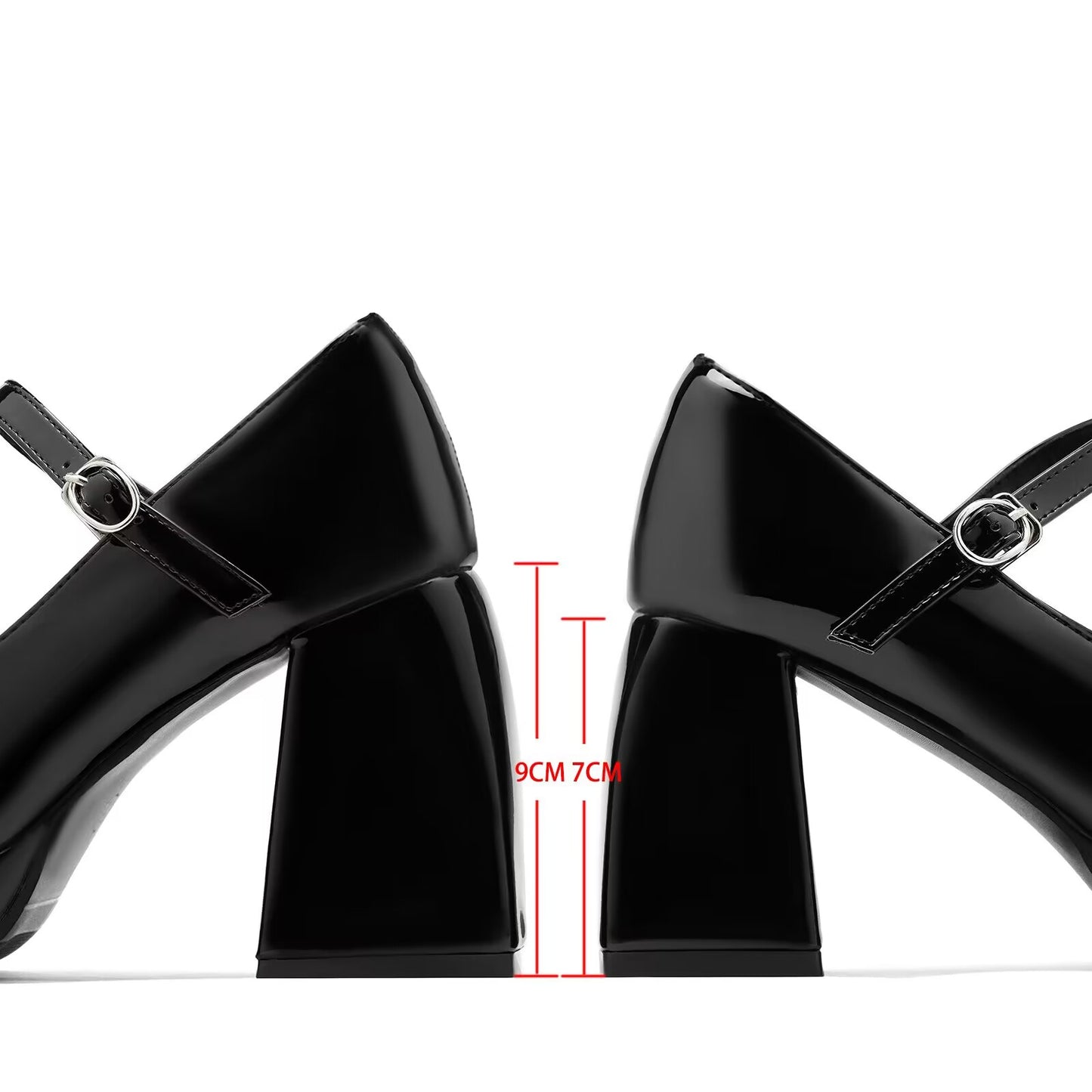 Women's French Style Mary Jane Wedding Shoes - Waterproof Platform Chunky Heel Elegant Bridesmaid Shoes