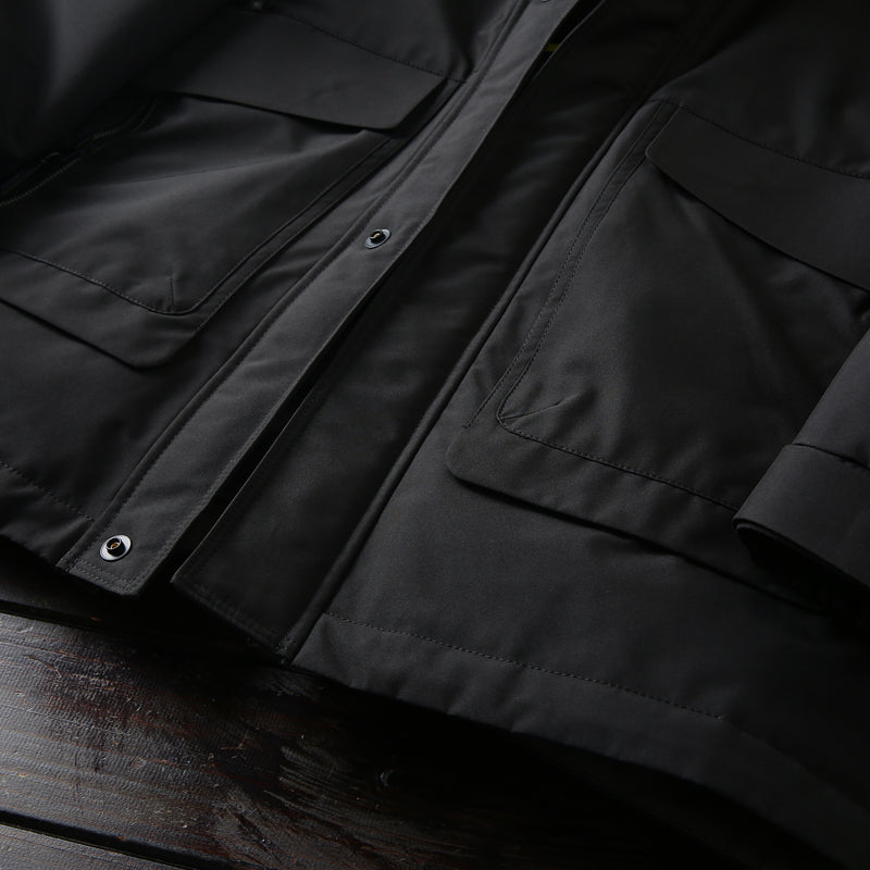 Men's Winter Outdoor 700 Fill Power Down Jacket - Windproof Waterproof Hooded Mid-Length Cold-Resistant Coat