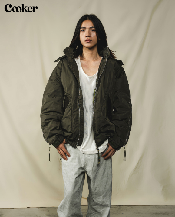 Cooker Stand Collar Hooded Down Jacket Zipper Thickened Trendy Brand Warm Men's New White Duck Down Coat New Winter