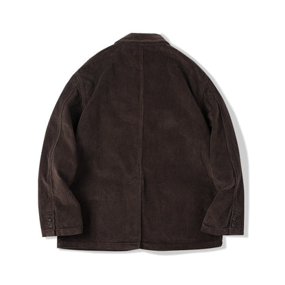Japanese Corduroy Suit - 8W Cotton Loose Fit Workwear Jacket