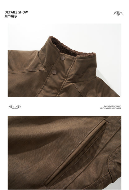 Detroit Heavyweight Lamb-Wool Workwear Jacket – Insulated Cotton Coat (Unisex)