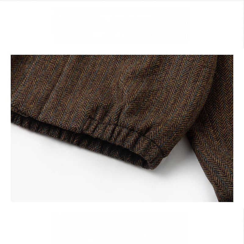 Japanese Style Wool Blend Coat - Vintage Turn-Down Collar Jacket (Unisex)