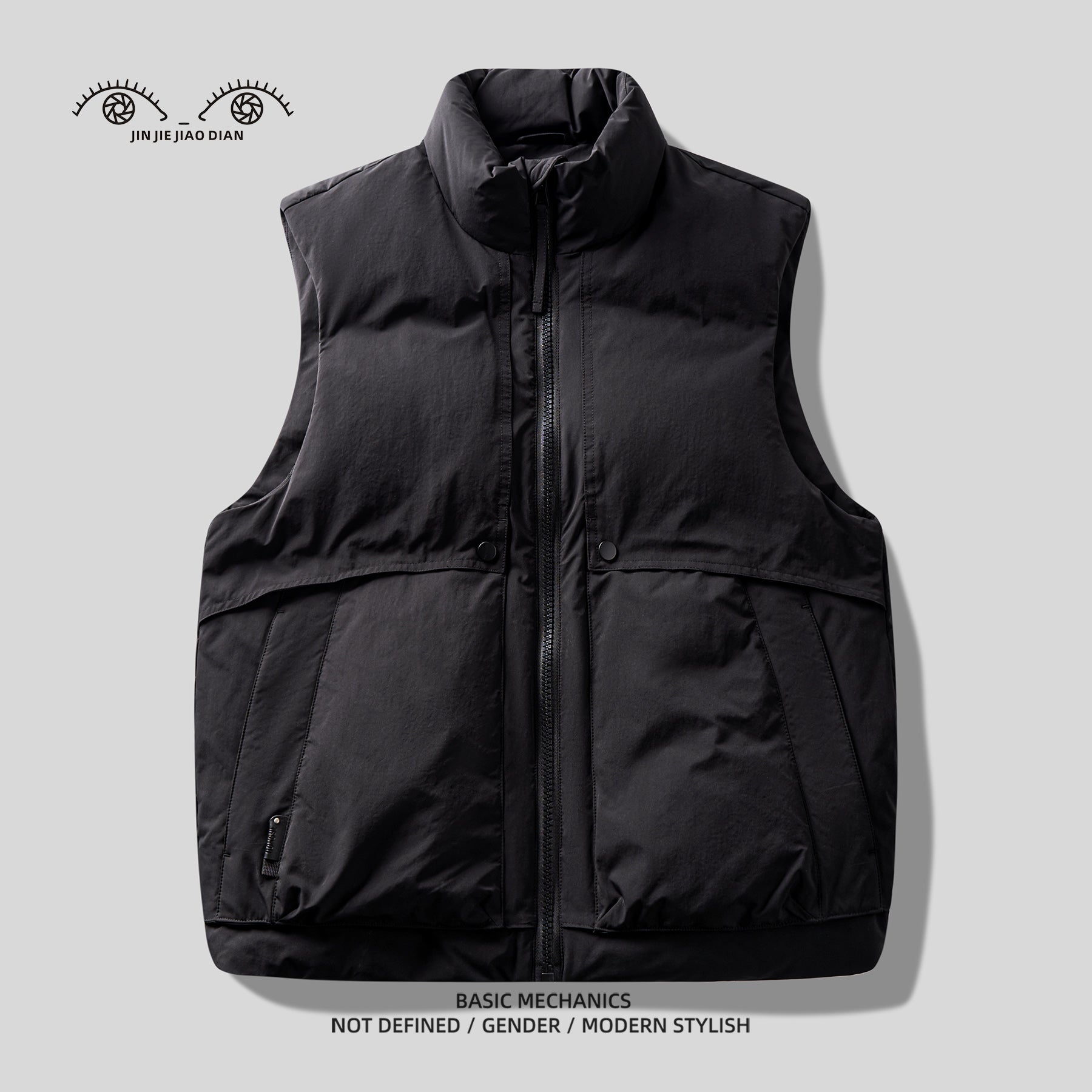 Mountain-Style Caramel 90% Duck-Down Vest – Warm Workwear Insulated (Unisex)