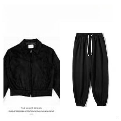 Autumn Winter Retro High Street Suede Short Jacket Men Thickened Stylish Versatile Motorcycle Lapel Flight Casual Jacket
