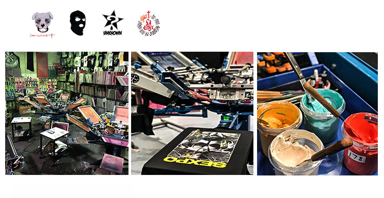 Melanin “Little Dirty” Batik Spray-Horse Tee – Gothic Art, Vintage Red Distressed Long Sleeve