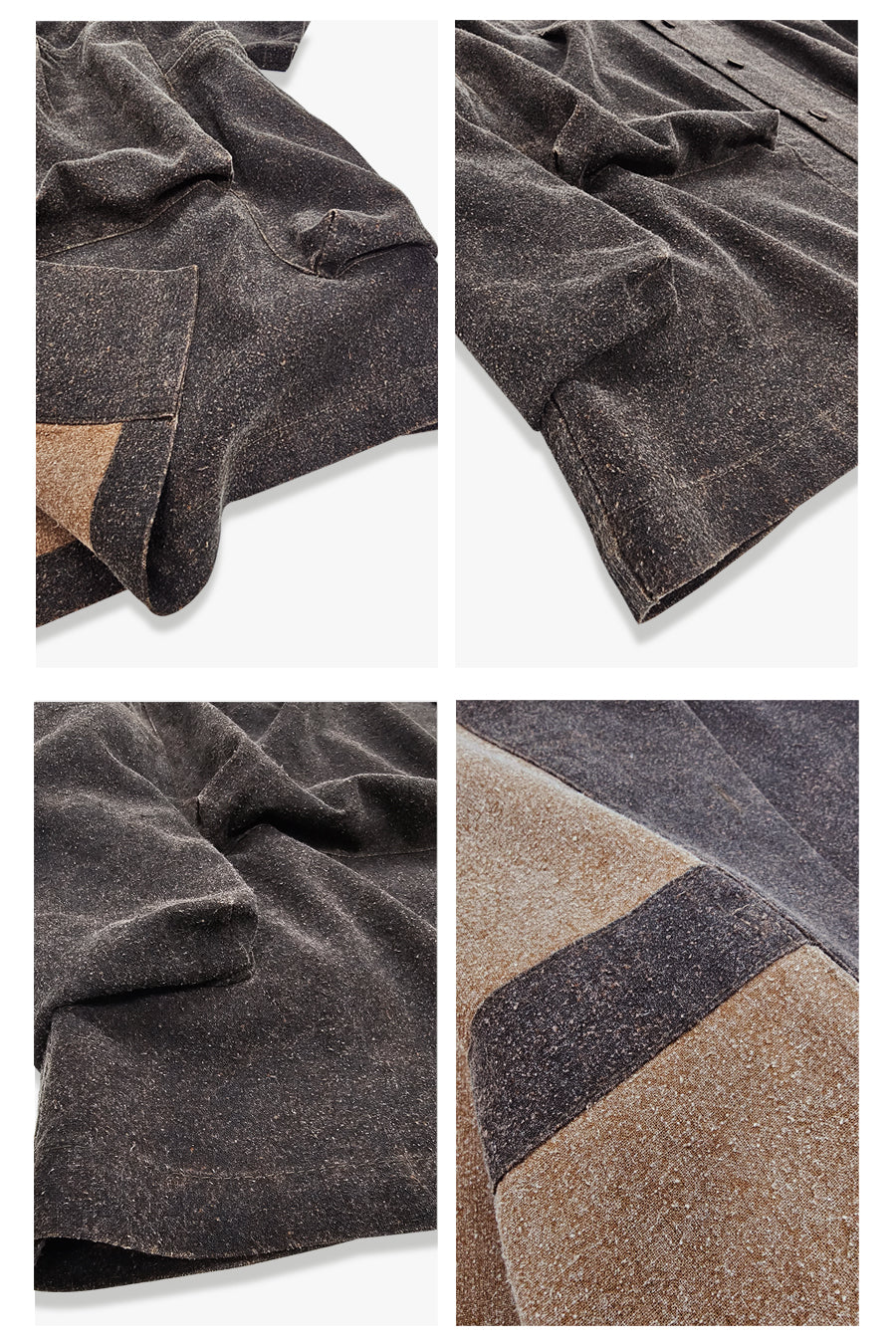 Wild Silk Cuban Collar Half Sleeve Shirt Men's Dye Yam Dyed Tussah Silk Aloha Retro Short Sleeve Shirt Summer