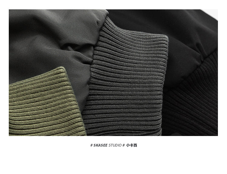 Japanese Style Trendy Brand Lamb Wool Stand Collar Cotton Jacket Men Winter Trendy Brand Couple Loose Thickened Warm Workwear Cotton Coat Jacket