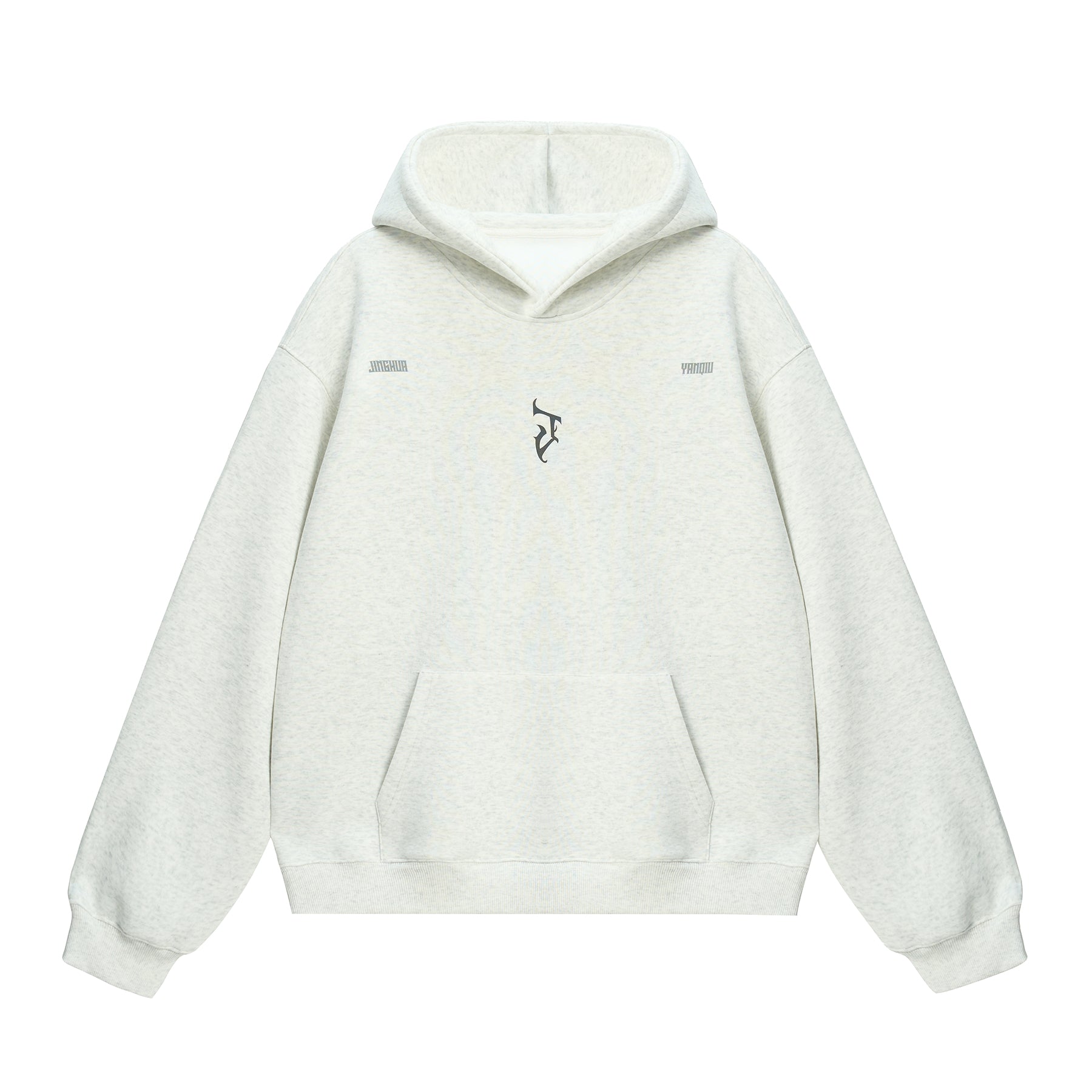 “J” Gothic Letter Hoodie – American High-Street Heavyweight Sweater