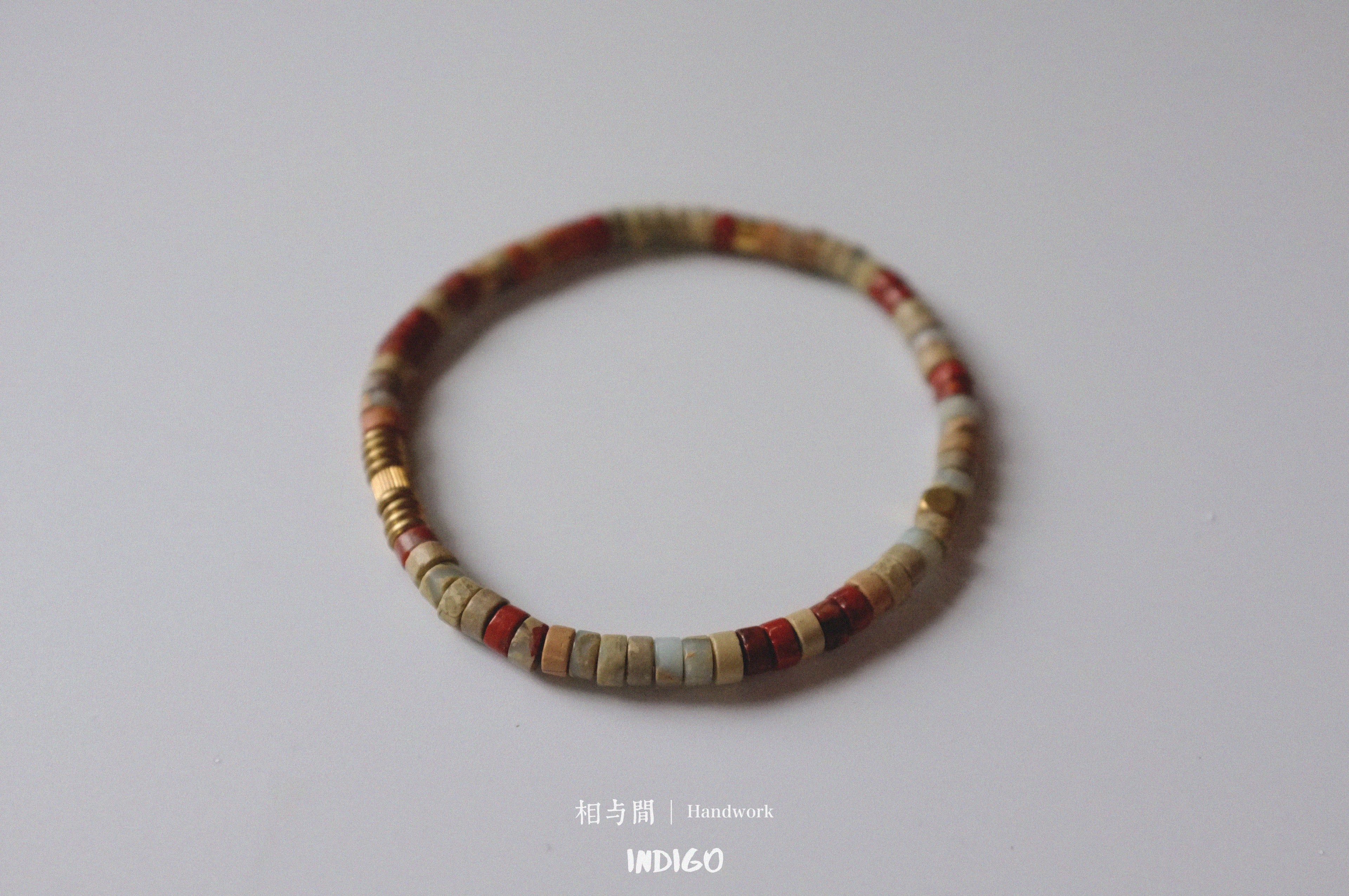 Original Natural Brown Series Shoushan Stone Niche Personality Couple Bracelets Brass Artistic Bracelets