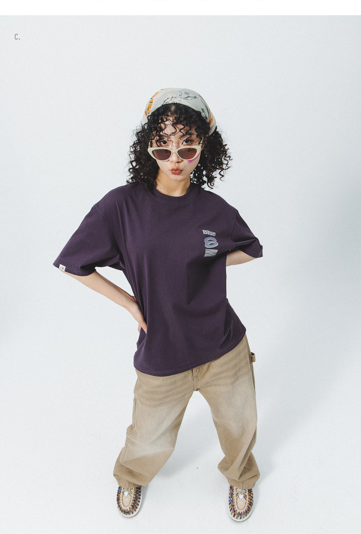 Lanqi Summer New Trend American Retro Heavy Cool T-Shirt Couple Short Sleeve Men