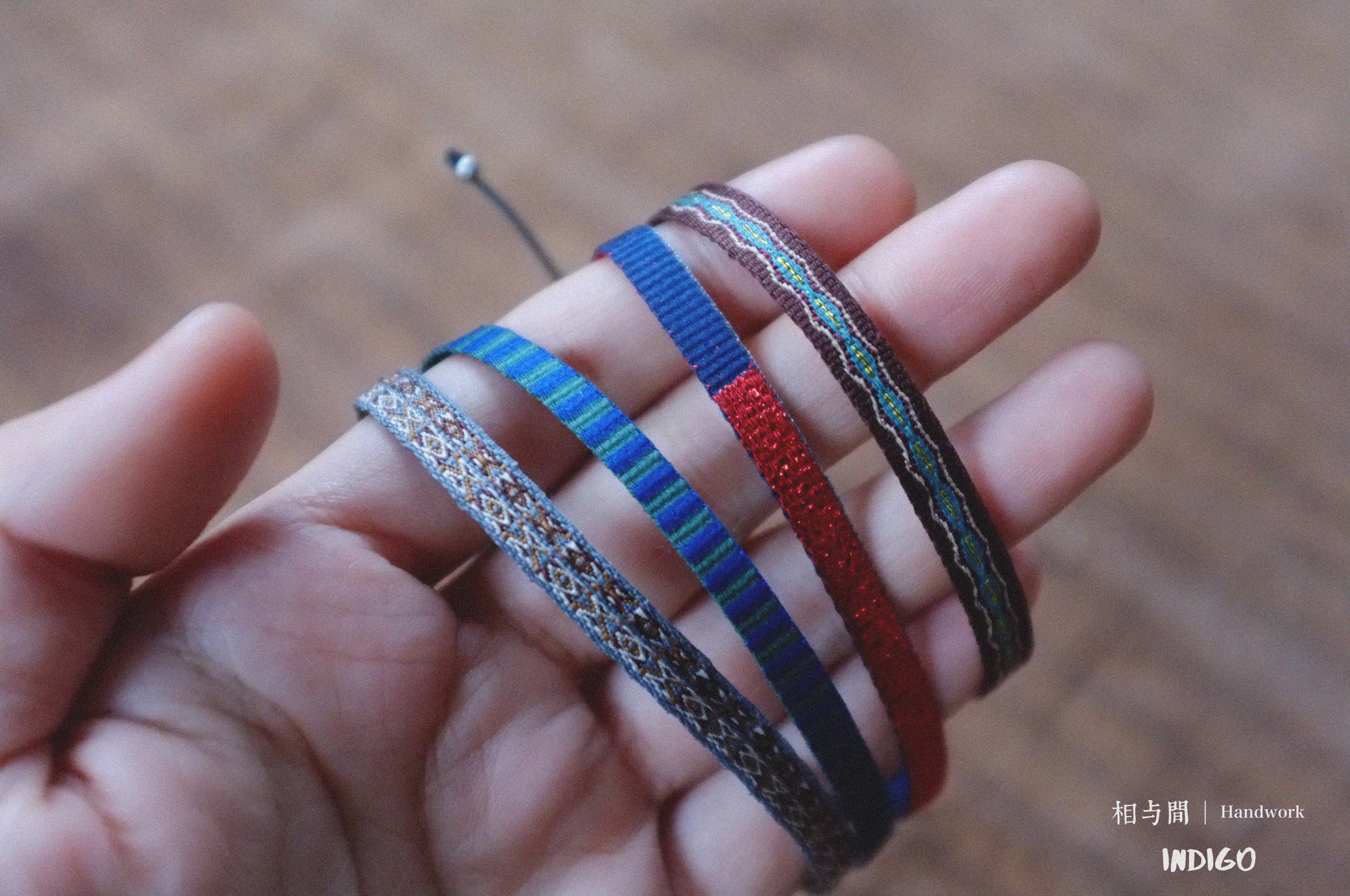 Spanish Guanaban Handmade Woven Bracelet Color-Block Niche Layered Ultra-Thin Couple Bracelet Ethnic Style