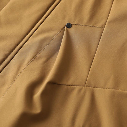 Men's Plus Size Euro-American Style Winter Jacket - Windproof Waterproof Hooded Thickened Cotton Coat