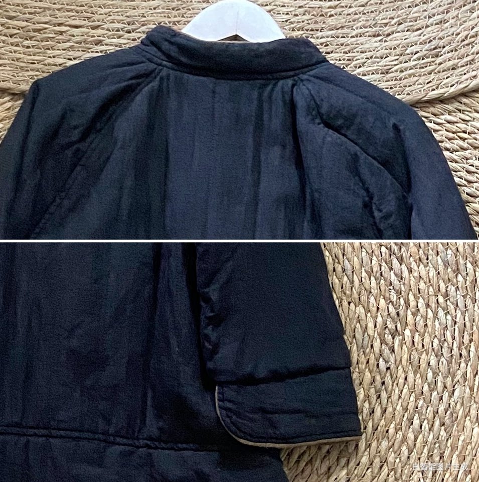 Long Padded Coat – Contrast Trim & Flap Pockets | Yamalinclothes