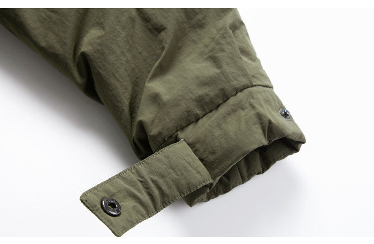 Hooded Down Jacket – Drawstring Multi Pocket | Yamalinclothes