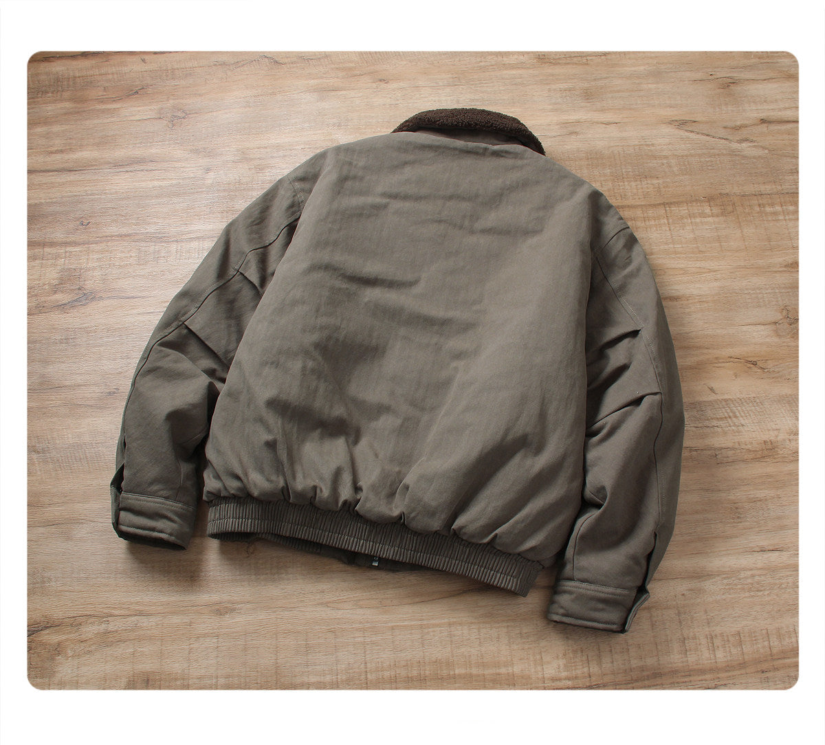 Fur Collar Turn-Down Utility Cotton Jacket – Vintage Loose Outdoor Unisex