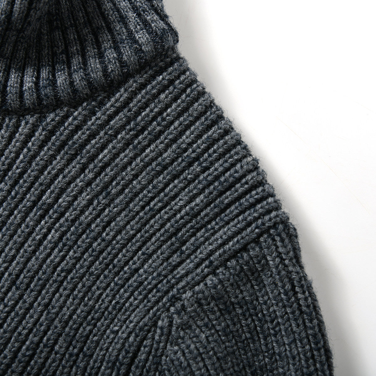 90% Wool Stand-Collar Knit Sweater – Thickened Oversized Unisex