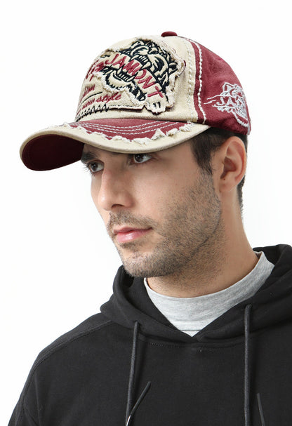 Embroidered Baseball Cap – Distressed Color Block | Yamalinclothes