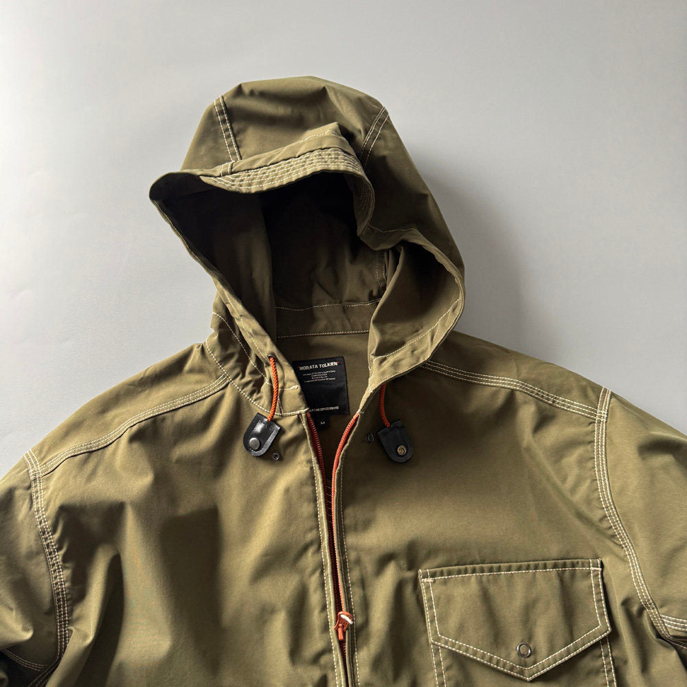 Reflective Hooded Outdoor Jacket – Japanese Functional Workwear Camping Unisex