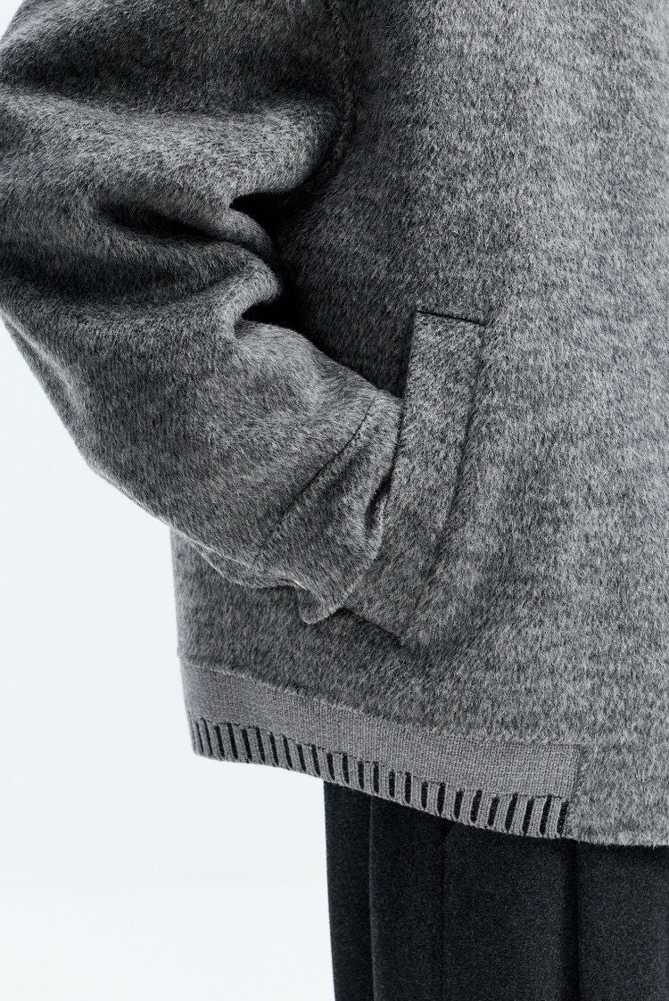 100% Wool Double-Faced Wool Jacket – Japanese Loose Unisex – Coats Jackets | japanese streetwear | vintage workwear | unisex | Yamalinclothes