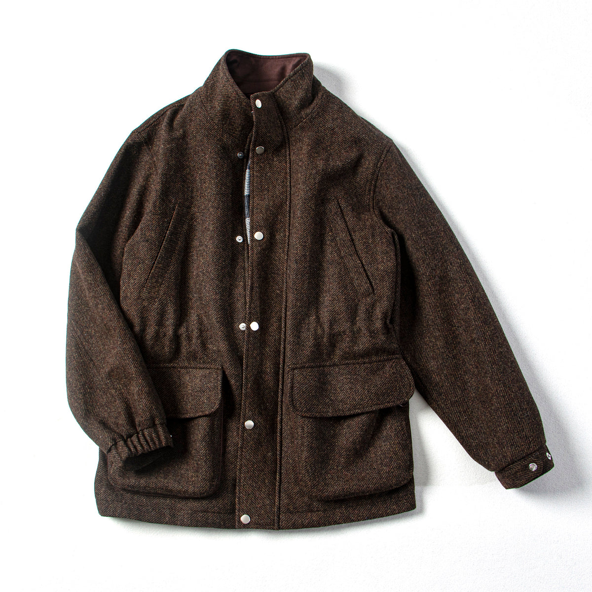Wool Blend Safari Jacket – Drawstring Waist | Yamalinclothes