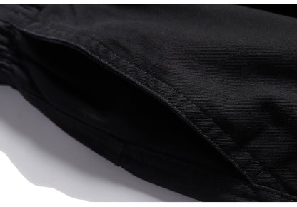 Paratrooper Cargo Pants – Loose Straight Drawstring Casual Trousers Men