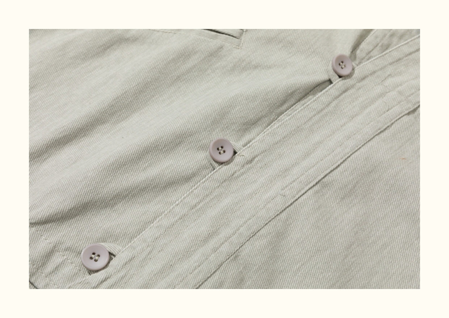 American Vintage Cotton Robe Jacket – Men's Loose Solid Casual Coat