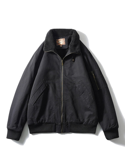 American Vintage Washed Twill Flight Jacket – Oversized Unisex