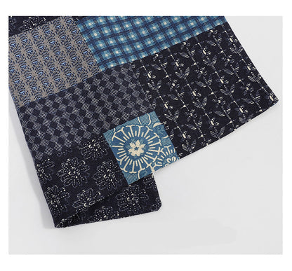 Ethnic Paisley Cotton Scarf – Vintage Patchwork Print Unisex Autumn Winter Wrap