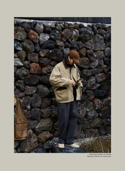 FW25 USAGE Hunting Jacket - Yamalin Heavy Year Washed Cotton Barn Hunting Silhouette Jacket