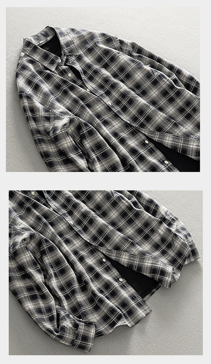 Plaid Shirt – Relaxed Fit & Chest Pocket | Yamalinclothes