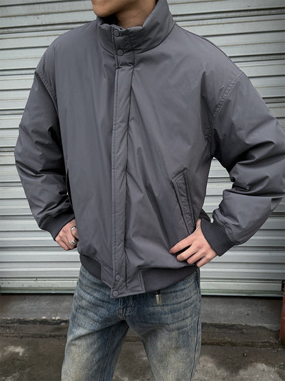 Duck Down Jacket – Stand Collar & Ribbed Hem | Yamalinclothes