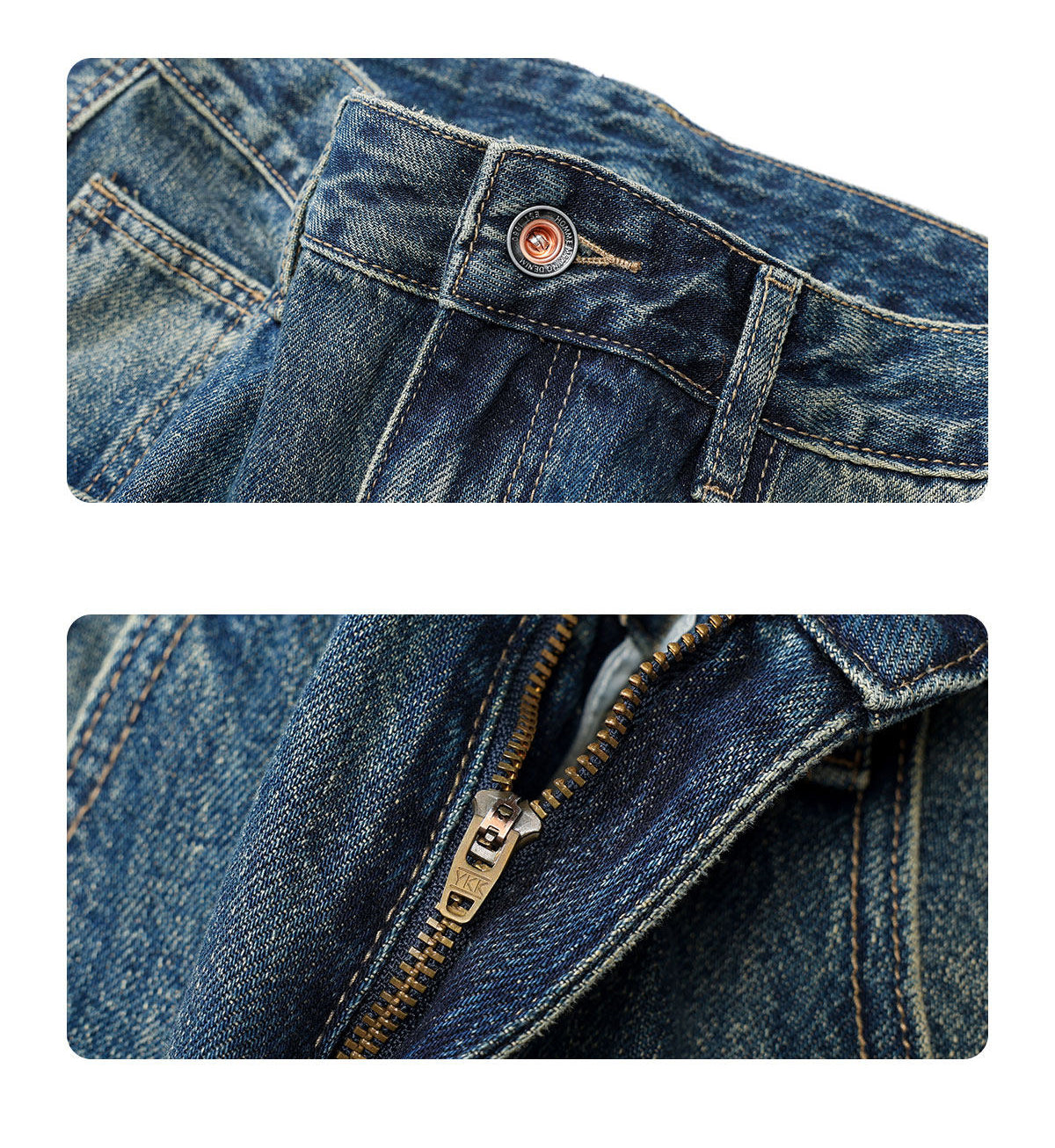 Curved-Leg Jeans – Vintage Wash & Baggy Fit | Yamalinclothes