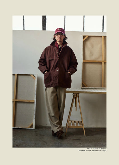 Chore Jacket - Yamalin Classic Heavy Wash French Workwear Cargo Jacket