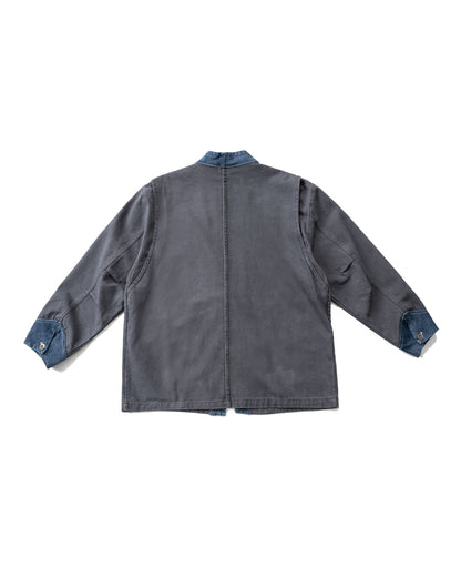 Patchwork Denim Tie-Front Jacket – Japanese Vintage Workwear Unisex – Japanese vintage | fall outfits 2026 | fall winter outfits | classy winter outfits | lazy comfy outfits | japanese streetwear | vintage workwear | yamalin clothes | Yamalinclothes