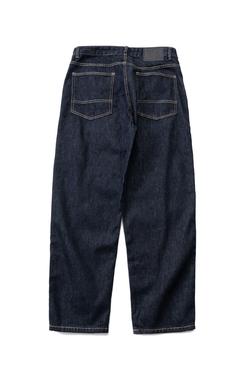 Patchwork Jeans – Contrast Stitch Straight Leg | Yamalinclothes