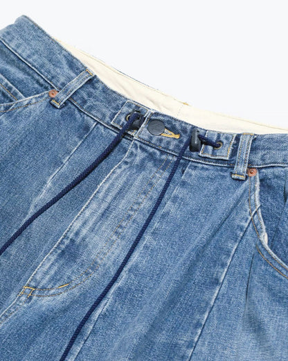 Japanese Retro Washed Balloon Wide-Leg Denim Trousers – Loose Cropped Unisex Streetwear – Japanese vintage | yamalin clothes | Yamalinclothes